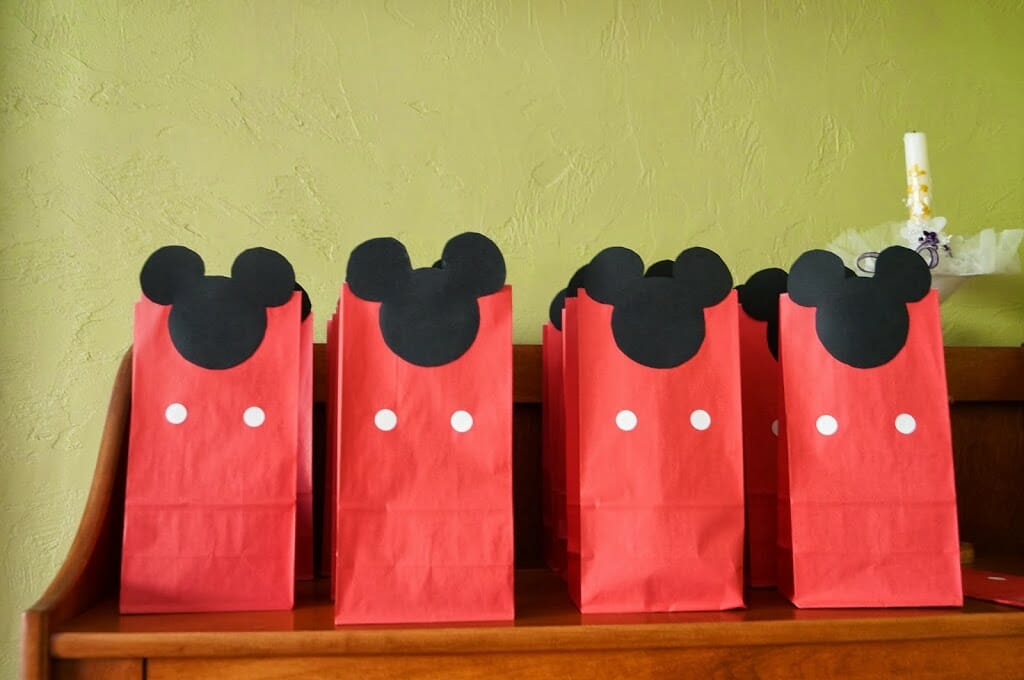 diy mickey mouse treat bags