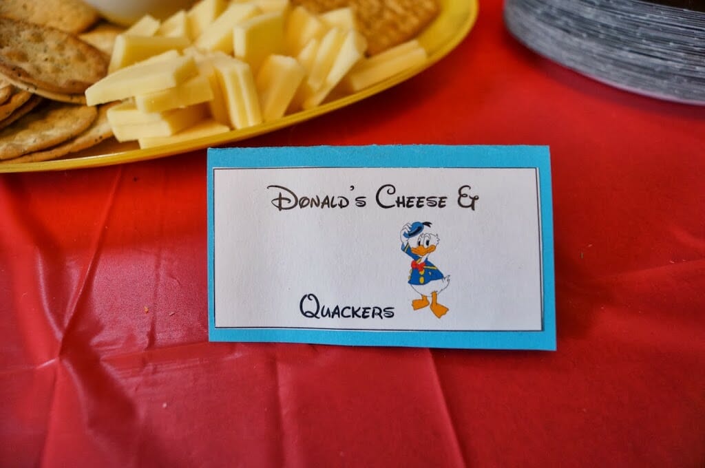 Mickey mouse party food