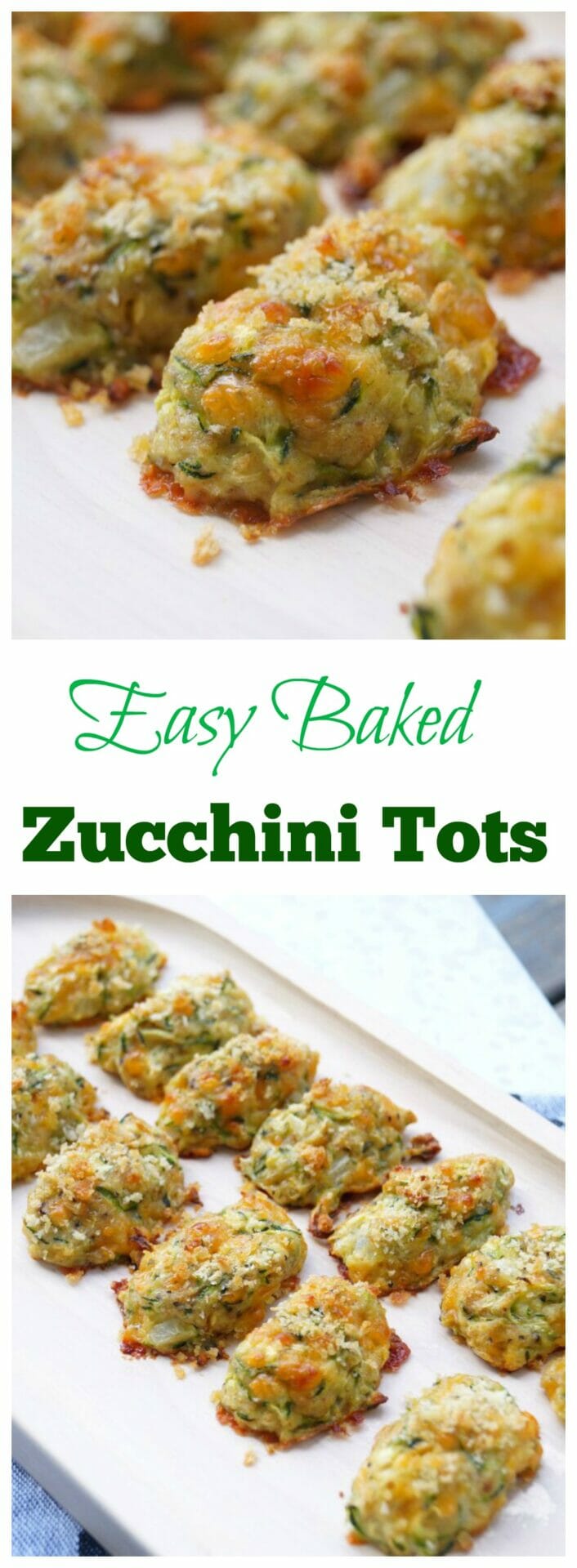Easy Oven Baked Zucchini Tots