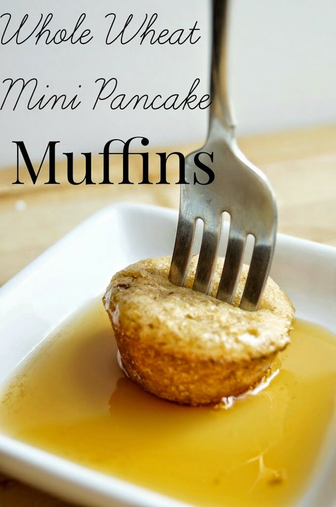 Whole Wheat Mini Pancake Muffins