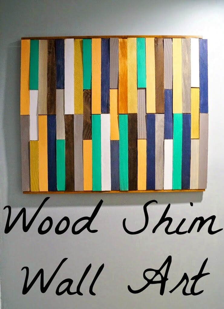 DIY Wood Shim Wall Art
