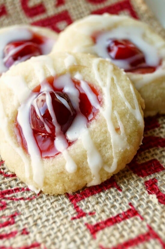 Cherry Pie Shortbread Cookies