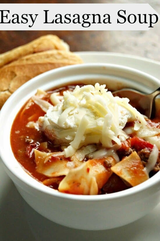 Easy Lasagna Soup: A comforting and delicious way to enjoy an Italian favorite!