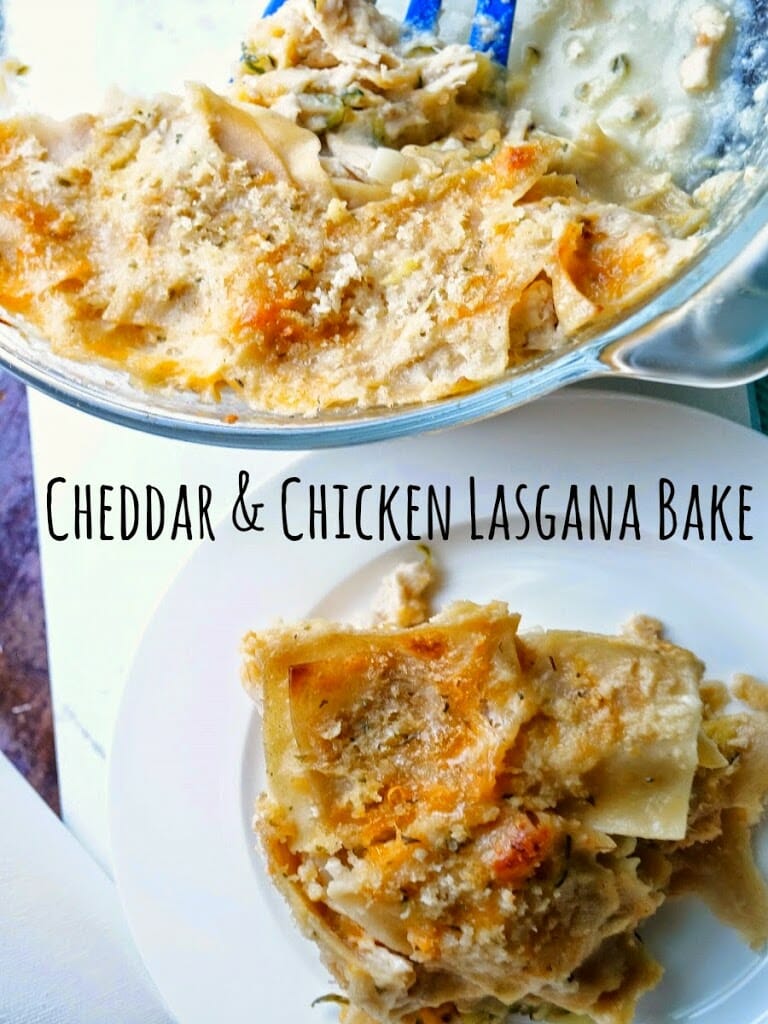 Chicken and Cheddar Lasagna Bake