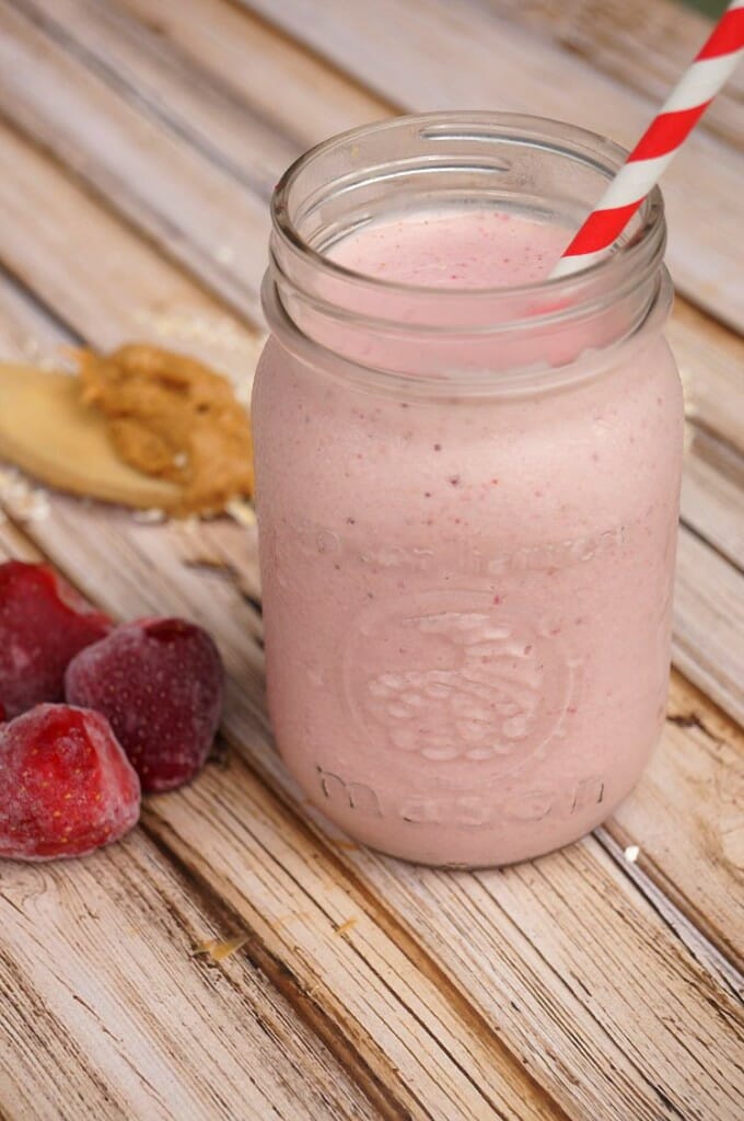 Peanut Butter and Jelly Protein Smoothie