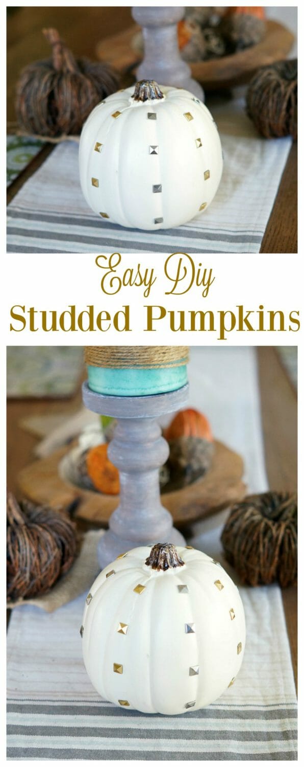 Easy DIY Studded Pumpkins