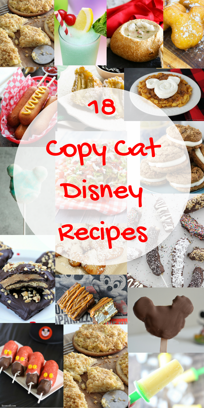 Eighteen Delicious Disney Copy Cat Recipes!