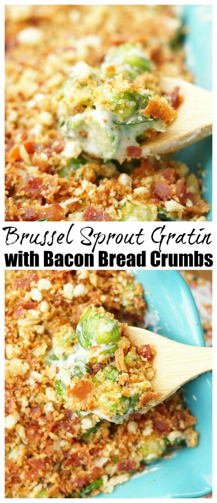 Brussels Sprout Gratin with Bacon Breadcrumbs