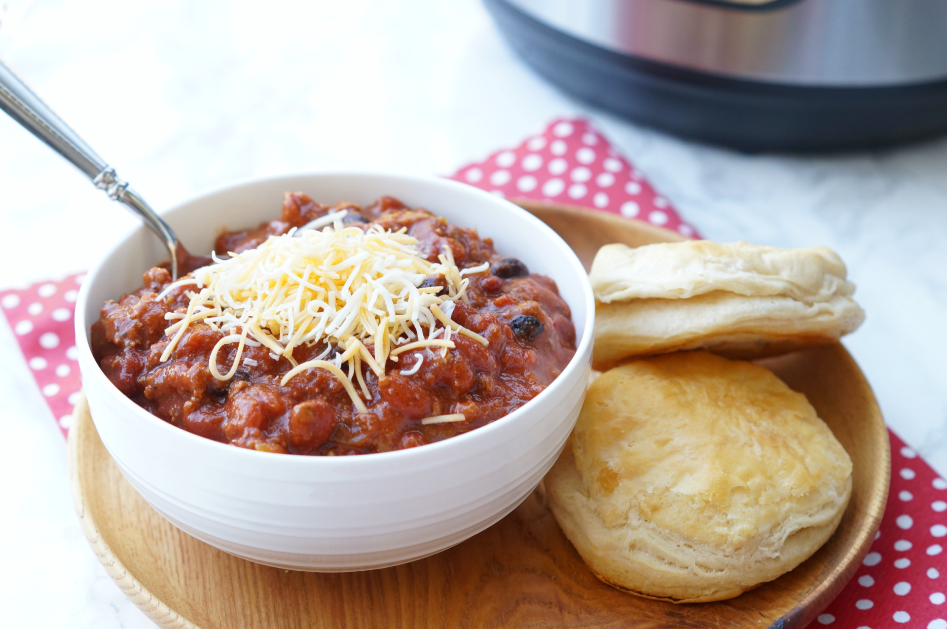 Classic Ground Beef Chili, made in the Instant Pot!