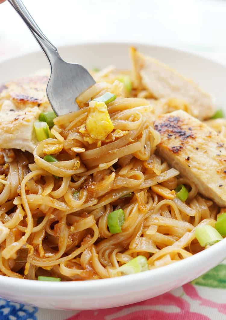 Easy Chicken Pad Thai made at home!