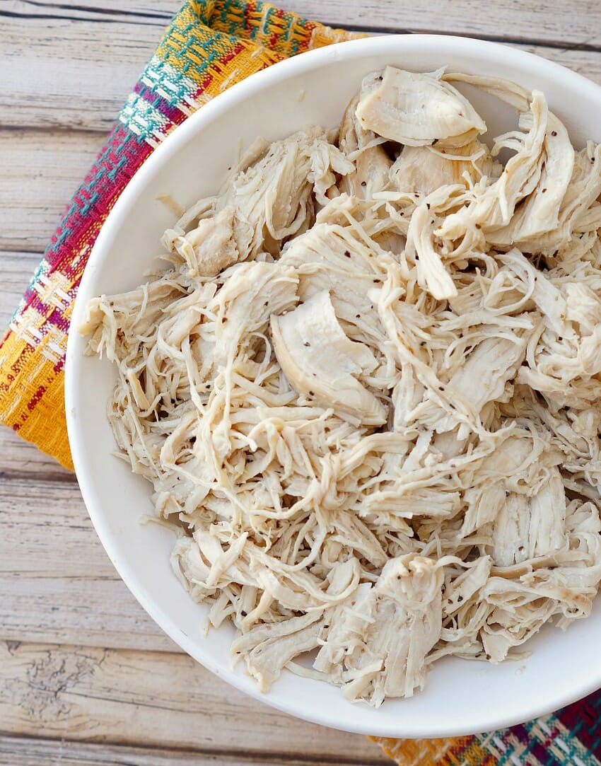 Instant Pot Shredded Chicken, an easy recipe for how to make chicken breasts in the Instant Pot