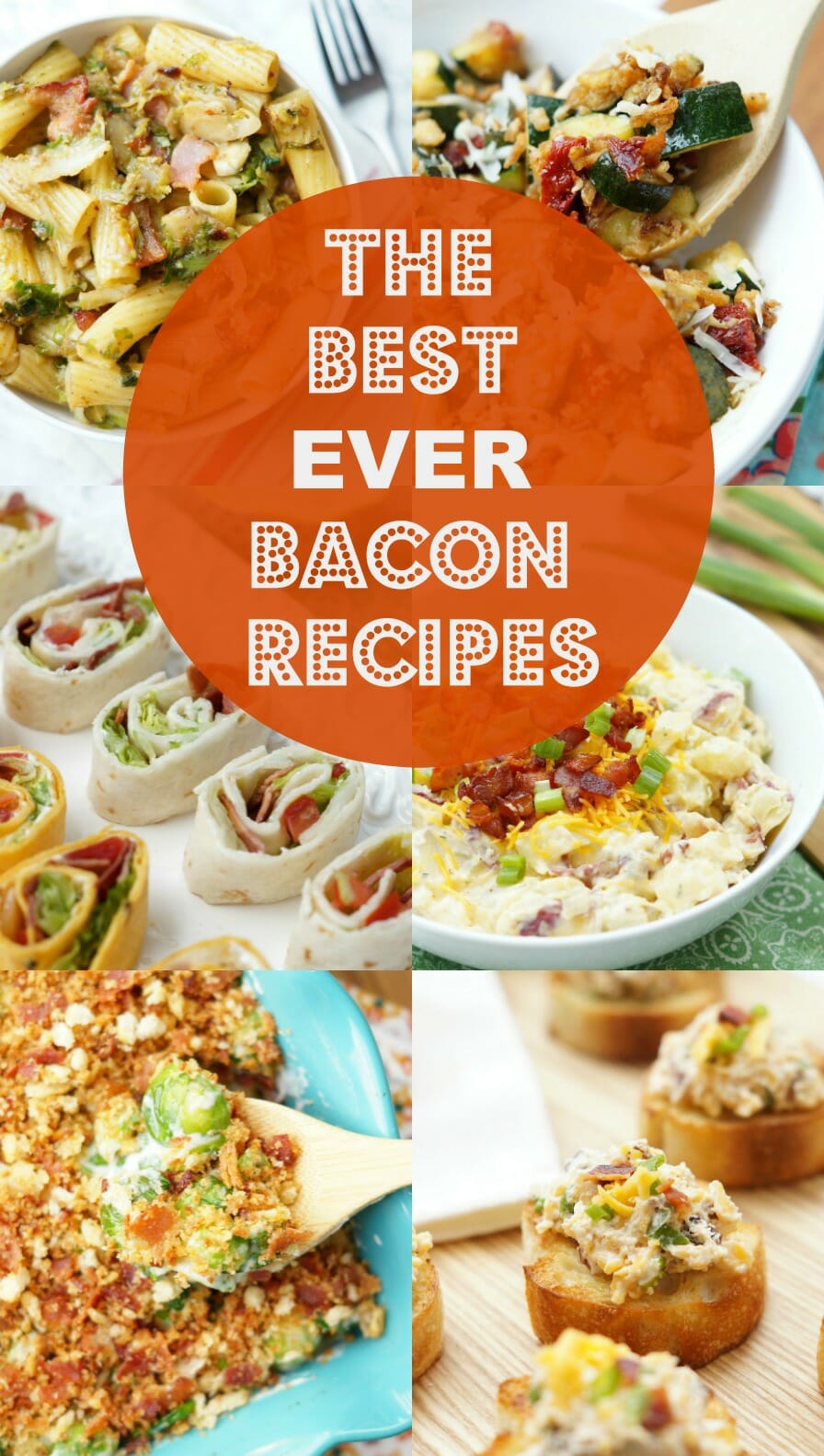 The Best Ever Bacon Recipes, you will love this amazing list of appetizers with bacon and the best dinner recipes with bacon!