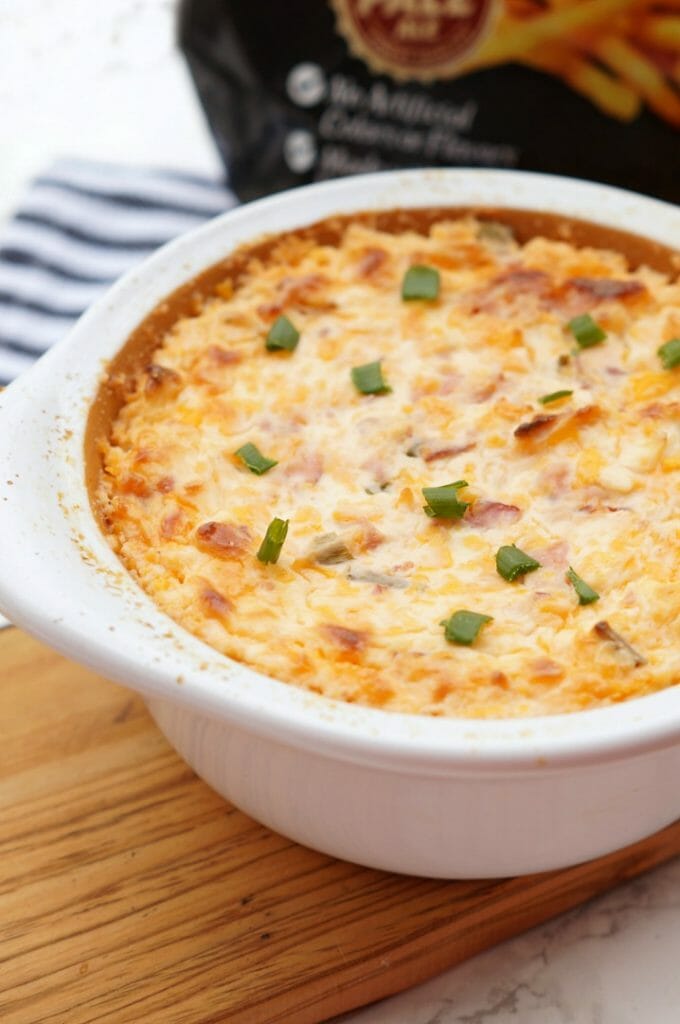 Baked Potato Dip with Bacon and Cheddar