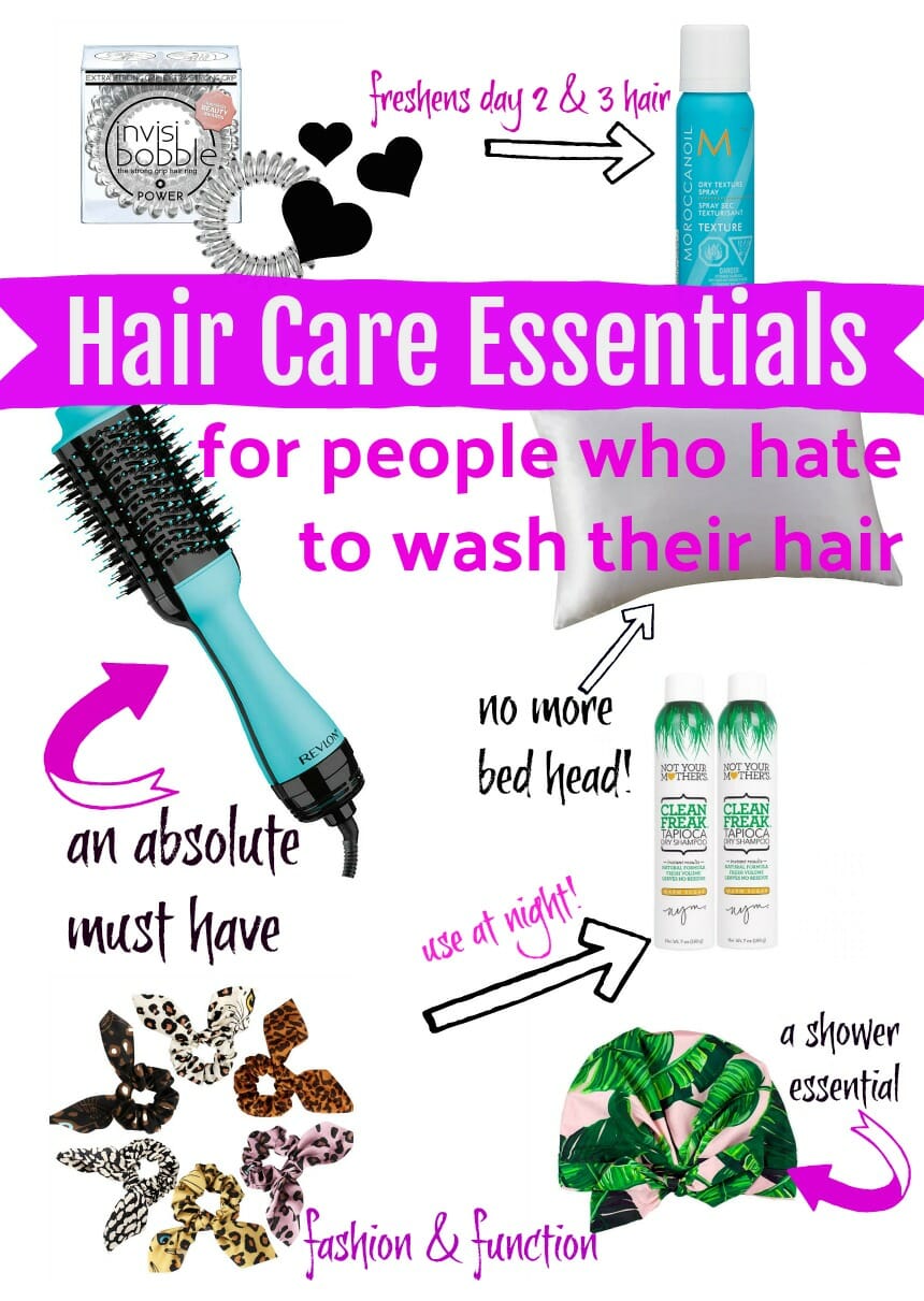 Hair Care Essentials for People Who Hate to Wash Their Hair