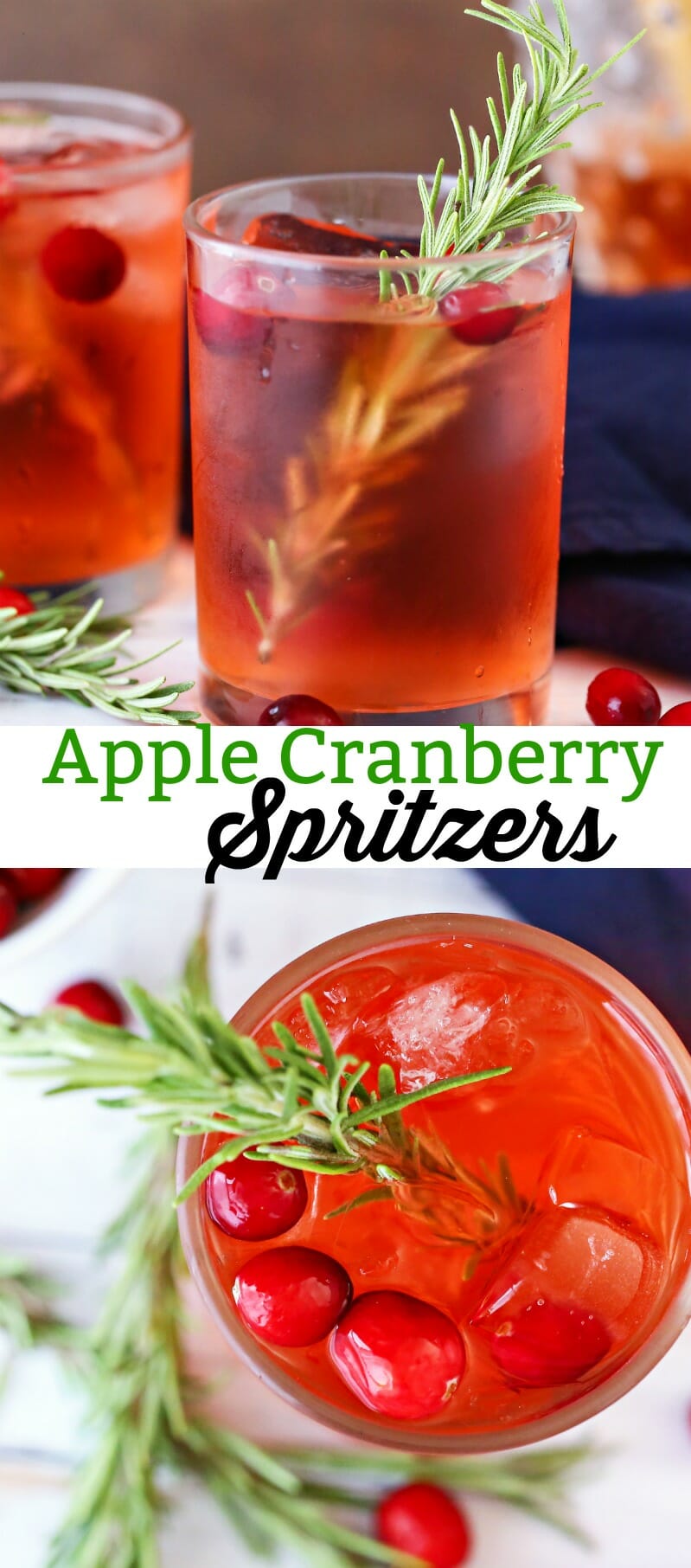 Apple Cranberry Spritzers
