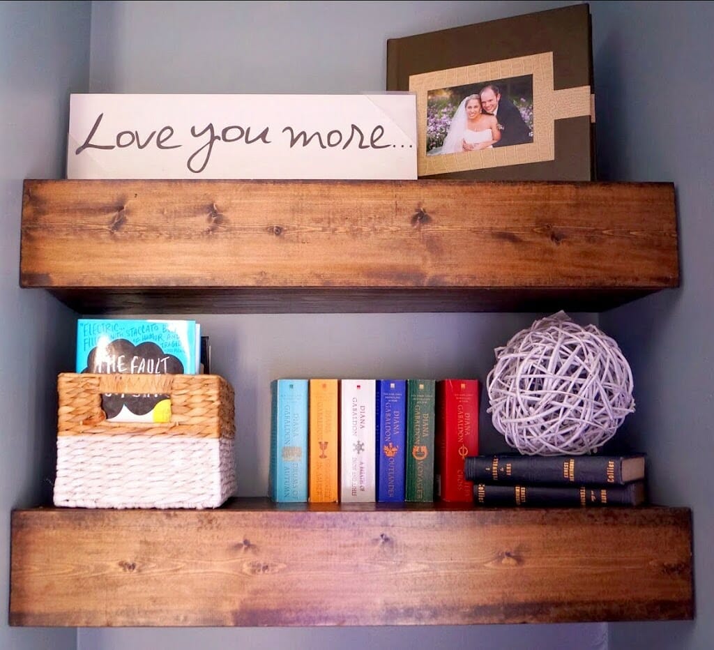 Diy Chunky Wood Floating Shelves Old, How To Make Rustic Wood Floating Shelves