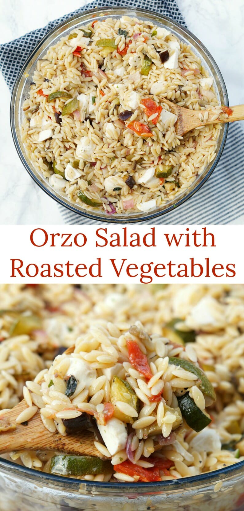 The Best Orzo Salad Recipe with Roasted Vegetables