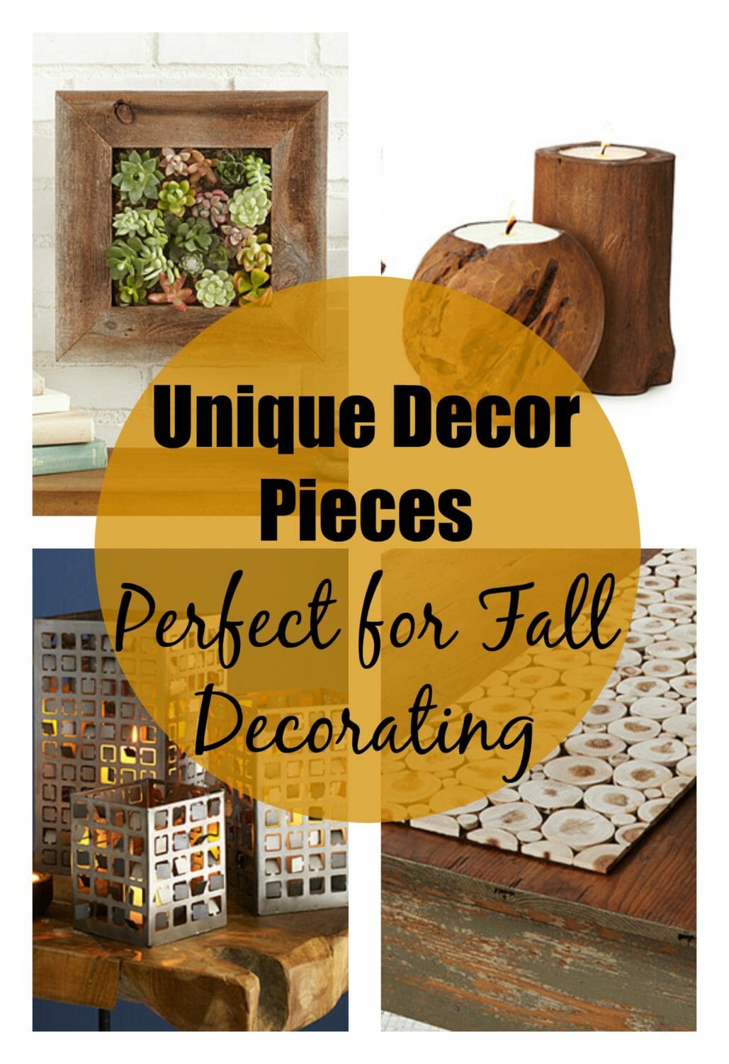 Unique Decor Pieces Perfect for Fall Decorating 