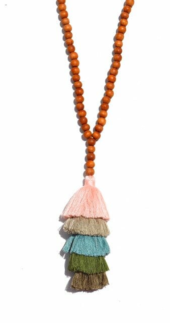 Sunset Tassel Stacked Necklace from Accessory Concierge