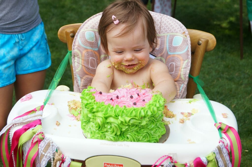 One in A Melon Themed Birthday, Smash Cake ideas for a first birthday 