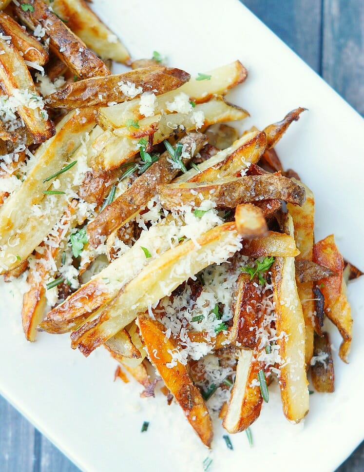 Baked French Fries with Garlic and Herbs