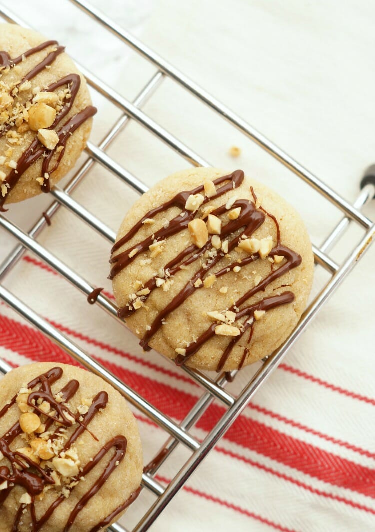 Soft Peanut Butter Cookies with Chocolate
