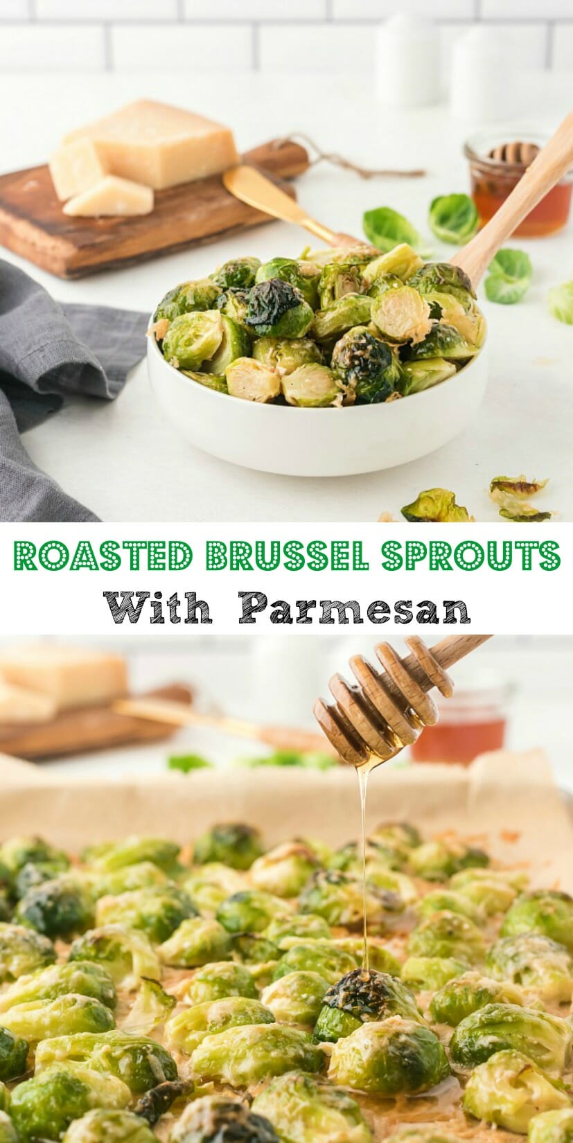Easy Roasted Brussel Sprouts with Parmesan