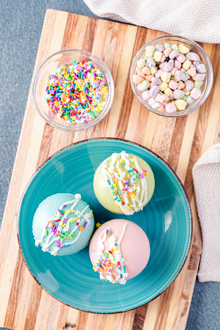 Spring Hot Cocoa Bombs
